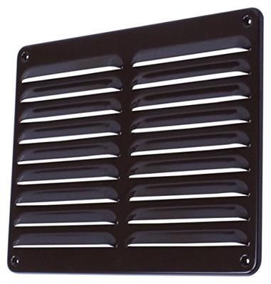Schoepenrooster 25x20 alu bruin