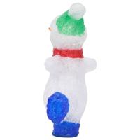Kerstfiguur sneeuwman LED binnen en buiten 30 cm acryl - thumbnail