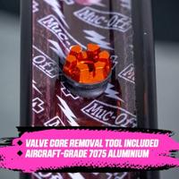 Muc-Off Muc off tubeless valve v2 sv (44mm) colour: orange aluminium - thumbnail
