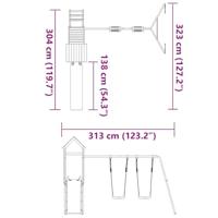 Speelhuis geïmpregneerd grenenhout - thumbnail