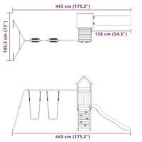 Speelhuis massief grenenhout - thumbnail