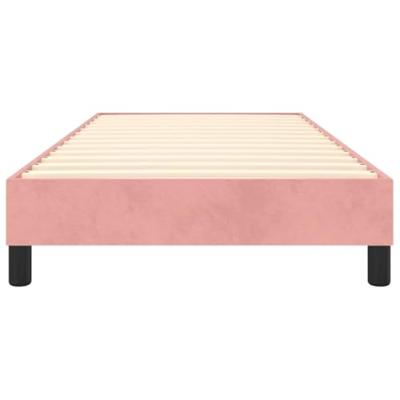 Bedframe fluweel roze 80x200 cm