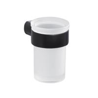 Bekerhouder Sapho Pirenei Hangend 6.9x10.5 cm Mat Zwart / Satijnglas - thumbnail