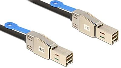 Delock HDD Aansluitkabel [1x Mini-SAS-stekker (SFF-8644) - 1x Mini-SAS-stekker (SFF-8644)] 1.00 m Zwart