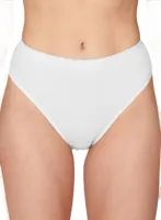 Ondergoed 2-Pack dames Rio slip - 32282 - Hoog opgesneden dames slip - Biologisch katoen - S - Wit - Onderbroek - Ondergoed - S - Onderbroek - - thumbnail