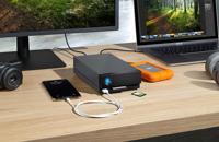 LaCie 1big Dock Thunderbolt 3 16 TB Harde schijf array Thunderbolt 3, DisplayPort, USB-A 3.2 Gen 2, USB-A 3.2 Gen 1, Cardreader Zwart STHS16000800 - thumbnail