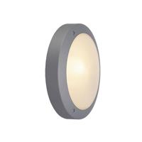 SLV buiten wandlamp Bulan - zilvergrijs/glas gesatineerd - thumbnail