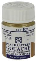 Talens Gouache Extra Fine Quality Fles 16 ml - Lichtgoud 802 - thumbnail