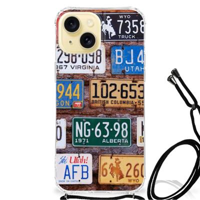 Apple iPhone 15 Anti-shock Hoesje met foto Kentekenplaten Apple iPhone 15 Anti-shock Hoesje met foto Kentekenplaten