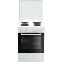 Beko FSS66000GW fornuis Vrijstaand fornuis Gesealde plaat Zwart, Wit - thumbnail