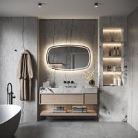 Spiegel Hipp Design Phantom 007 Met Verlichting Incl. Spiegelverwarming (Alle Maten) - thumbnail