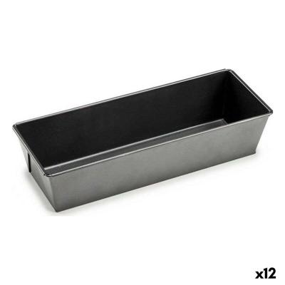 Vierkante mal Kinvara Donker grijs Metaal Koolstofstaal 11,5 x 7,7 x 31 cm (12 Stuks)