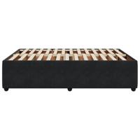 Bedframe zonder matras 140x200 cm fluweel zwart - thumbnail