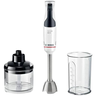 Bosch Haushalt MSM4W220 Staafmixer 600 W Met mixbeker, Met maatbeker, Met hakmolenopzet, BPA-vrij Wit, Grijs Bosch Haushalt MSM4W220 Staafmixer 600 W Met mixbeker, Met maatbeker, Met hakmolenopzet, BPA-vrij Wit, Grijs