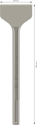 Bosch Professional Tegelbeitel SDS-Max 300 x 80 mm - 1618601019 - thumbnail