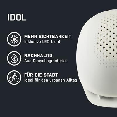 Olympic Sportswear Alpina sports urban helm idol 52-56 mat gebroken wit