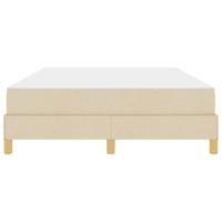 Boxspring bed Crème, Bruin 140 x 200 cm Stof, Engineered Hout - thumbnail