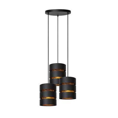 Lucide ROSAS - Hanglamp - Ø 43 cm - 3xE27 - Zwart