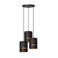 Lucide ROSAS - Hanglamp - Ø 43 cm - 3xE27 - Zwart - thumbnail