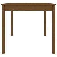 Tuintafel 82,5x82,5x76 cm massief grenenhout honingbruin - thumbnail