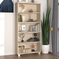 Hoge kast HAMAR massief grenenhout honingbruin - thumbnail