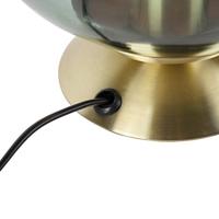 QAZQA Art deco tafellamp messing met groen glas - Pallon - thumbnail