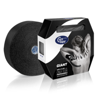 Cure Tape Kinesiotape giant zwart 5cm x 31.5m 1 Stuks - thumbnail