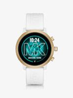 Horlogeband Smartwatch Michael Kors MKT5071 Silicoon Wit 20mm - thumbnail