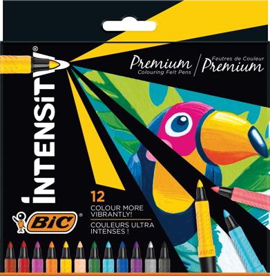 BIC intensity viltstiften luxe box, 12st.