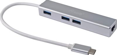 Equip 133481 usb-c to 3-port usb 3.0 hub with gigabit adapter