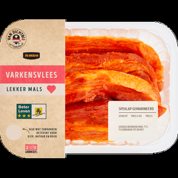 Jumbo Zonvarken Speklappen Gemarineerd 315 g Jumbo Zonvarken Speklappen Gemarineerd 315 g