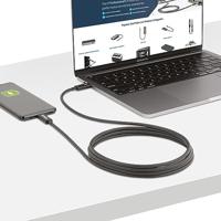 StarTech.com 2m Actieve Thunderbolt 4 Kabel, 40Gbps, 100W PD, 4K/8K Video, Intel-Certified Thunderbolt Kabel, Compatibel met USB4/TB4/ USB 3.2/ USB Type-C/DisplayPort/TB3 (A40G2MB-TB4-CABLE) - thumbnail