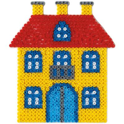 Hama strijkkralenbordje - huis