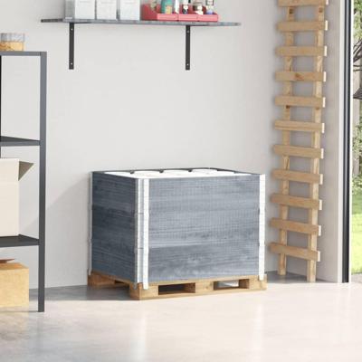 VidaXL Palletopzetranden 3 st 80x60 cm massief grenenhout grijs VidaXL Palletopzetranden 3 st 80x60 cm massief grenenhout grijs