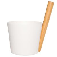 Rento Design sauna-emmer met greep - Wit - thumbnail