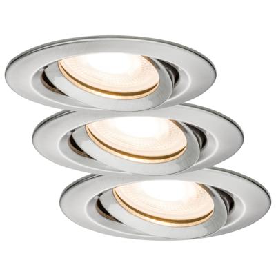 Paulmann Inbouwlamp voor badkamer Set van 3 stuks 21 W Wit (mat)