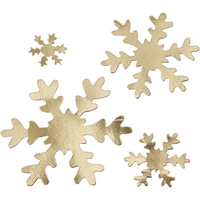 Creativ Company Sneeuwvlok, d 3+5+8+10 cm, 350 gr, goud, 16 stuk/ 1 doos