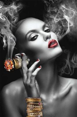 Schilderij - Notebook, Collage, Beige, 160X80cm, 5luik