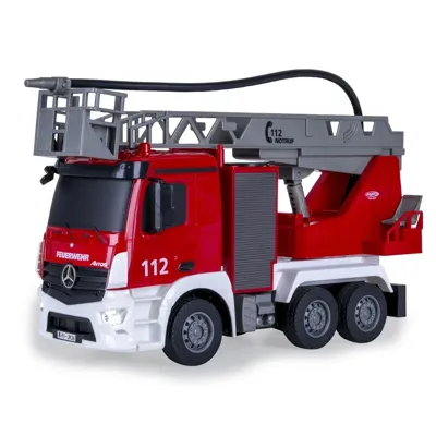 Jamara Brandweerwagen draaibare ladder Mercedes-Benz Antos 1:26 2,4GHz met sproeifuncti