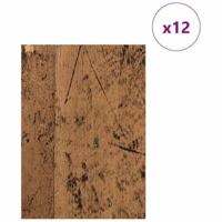 Decoratieve Panelen 12 pcs Oud hout 15 x 21 x 0.3 cm - thumbnail