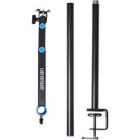 Amaran Verge Desk Clamp Stand Black - thumbnail