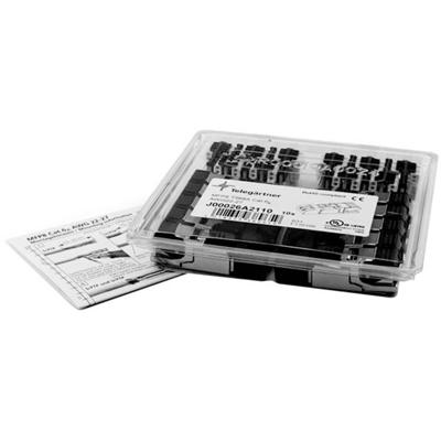 Telegärtner 100023045 RJ45-stekker CAT 6A afgeschermd 100023045 Stekker, recht Aantal polen (sensoren) 8P8C Metaal 10 stuk(s)