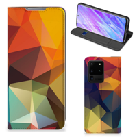 Samsung Galaxy S20 Ultra Stand Case Polygon Color - thumbnail