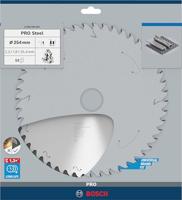 Bosch Accessoires PRO Steel cirkelzaagblad voor gesnoerde machines | 254 x 2 |2 x 25 |4 mm | T52 - 2608844867 - thumbnail