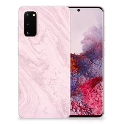 Samsung Galaxy S20 | TPU | Siliconen hoesje | Marble Pink - Origineel Cadeau Vriendin Samsung Galaxy S20 | TPU | Siliconen hoesje | Marble Pink - Origineel Cadeau Vriendin