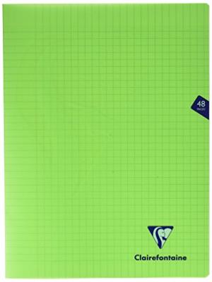 Clairefontaine schrift Mimesys voor ft A4+, 48 bladzijden, kaft in PP, seyès, geassorteerde kleuren