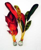 BiOrb zijden aquarium planten groot groen & rood aquarium decoratie - thumbnail