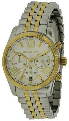 Michael Kors dames Lexington MK5955 zilveren roestvrijstalen quartz modehorloge