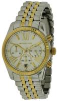 Michael Kors dames Lexington MK5955 zilveren roestvrijstalen quartz modehorloge - thumbnail