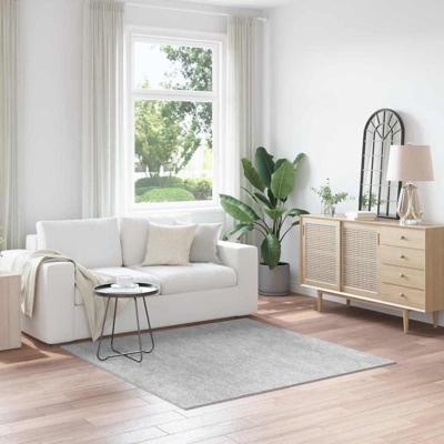 Antislip Shaggy Tapijt Grijs 160 x 160 cm PP